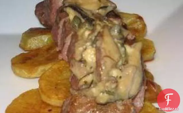 Friptură De Picior De Miel Cu Sos De Shitake Chevre De Arțar