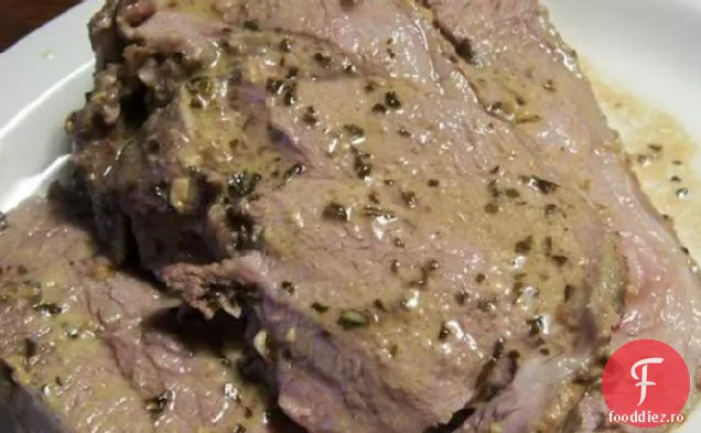 Picior de miel cu sos de muștar