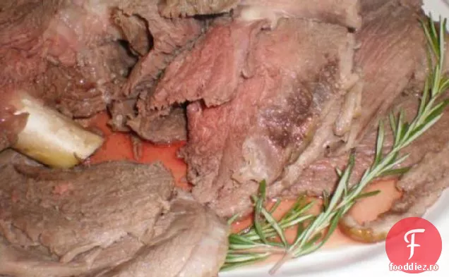 Picior de miel cu usturoi și rozmarin