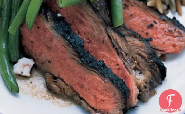 Picior de miel cu unt la grătar