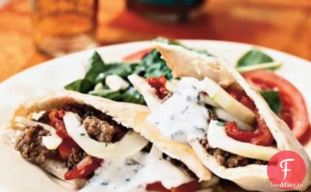 Pitas de miel cu sos de Lămâie-Mentă