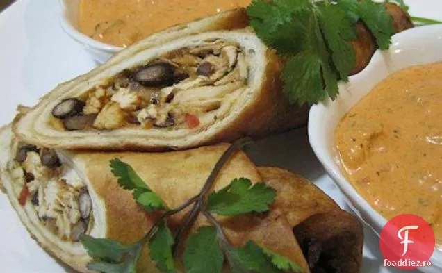 Flautas De Pui Cu Fasole Neagră