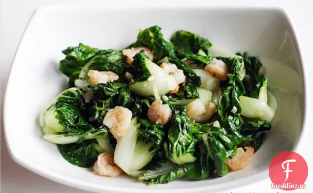 Baby Bok Choy Cu Usturoi Și Creveți