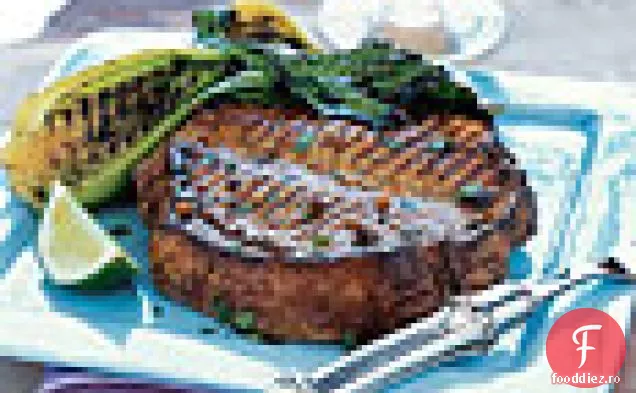 Cotlete de porc Asiatice la grătar și Baby Bok Choy