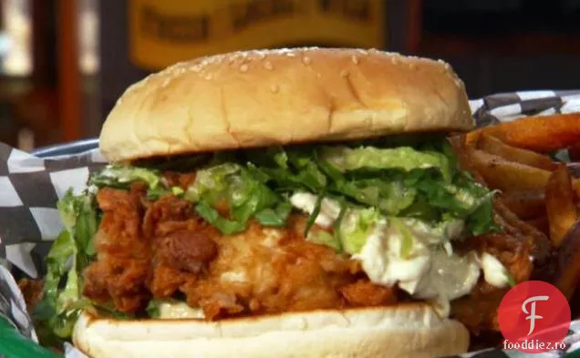 Sandviș Cu Stridii Prăjite Cu Pui