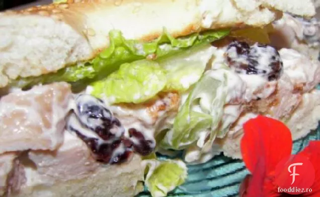 Sandwich Cu Salată De Pui Cu Cireșe