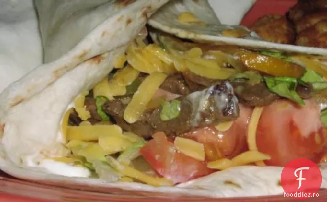 Fajitas De Vită Curry (Cu Conținut Scăzut De Carbohidrați)