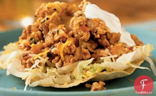 Chicken-Chile Tostadas
