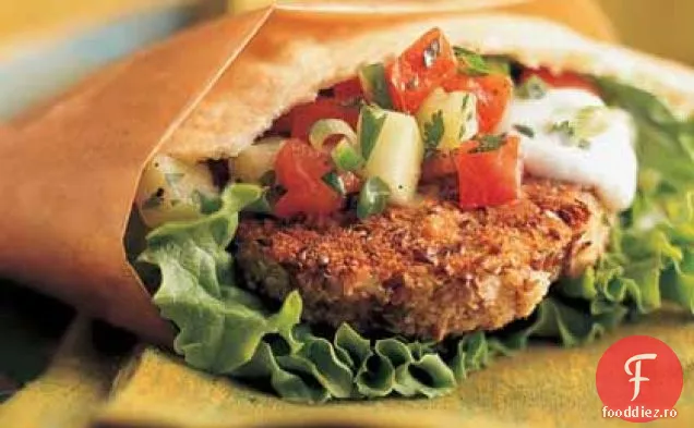 Sandwich Cu Falafel Din Semințe De In