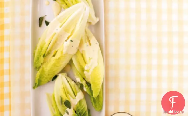 Romaine cu sos cremos de usturoi