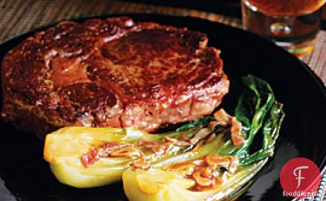 Bok Choy Fiert Cu Sherry Și Prosciutto