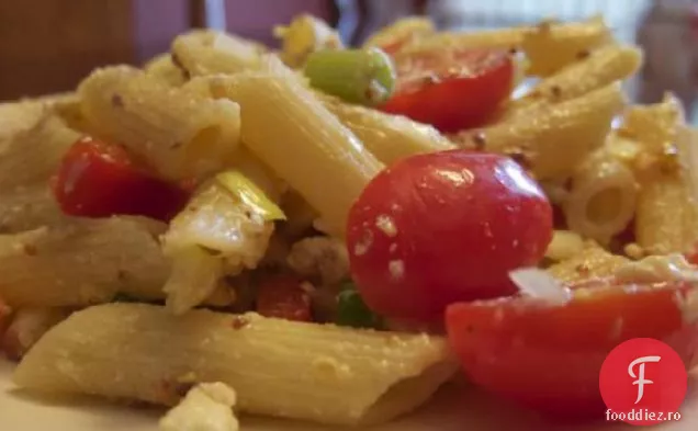 Salată de Paste cu lămâie cu roșii și Feta