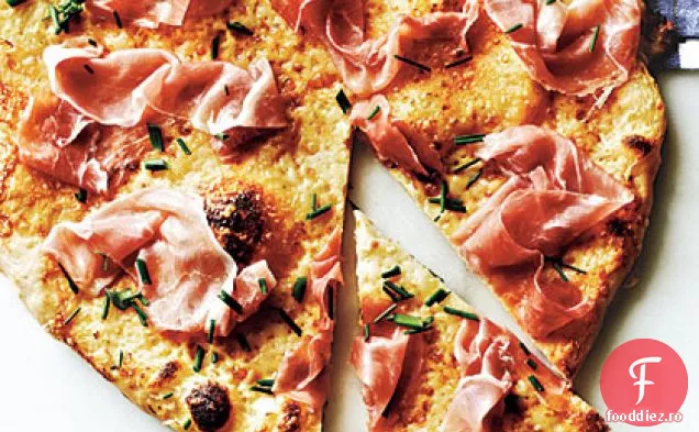 Pizza Prosciutto cu sos alb acidulat