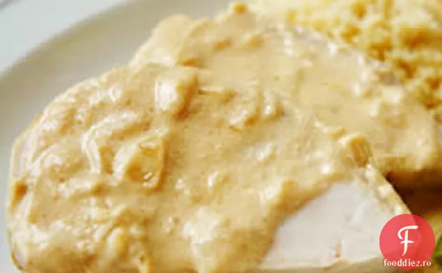 Filet de porc cu sos Dijon Marsala