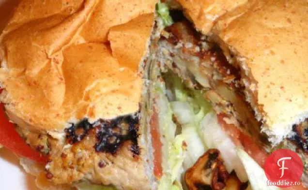 Burgeri De Porc La Grătar Umpluți Cu Ciuperci